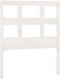 vidaXL - Hoofdbord - 105,5x4x100 - cm - massief - grenenhout - wit