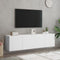 vidaXL - Tv-meubels - 2 - st - wandgemonteerd - 80x30x41 - cm - wit