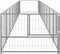 vidaXL - Hondenkennel - 9 - m² - staal - zilverkleurig