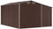 vidaXL - Tuinschuur - 277x365,5x179 - cm - gegalvaniseerd - staal - bruin