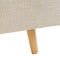 RENNES - Tweepersoonsbed - Lichtbeige - 140 x 200 cm - Polyester