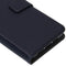 Selencia Hoesje Geschikt voor OnePlus 7 Hoesje Met Pasjeshouder - Selencia Echt Lederen Bookcase - Donkerblauw