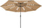 vidaXL - Parasol - met - LED-verlichting - 400 - cm - taupe