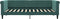vidaXL - Slaapbank - 90x200 - cm - fluweel - donkergroen