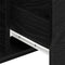 vidaXL - Dressoir - Zwart - Eiken - 101,5x35x70 - cm - Bewerkt - Hout