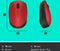 Logitech M171 - Draadloze Muis - 10 meter bereik - Rood