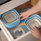 Guzzini STORE&MORE - Set van 3 ondiepe luchtdichte koelkast/vriezer/magnetron opbergdozen
