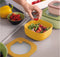 Guzzini - STORE&MORE - Set van 3 - ondiepe luchtdichte koelkast/vriezer/magnetron opbergdozen - Groen Geel Roze