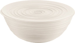 Guzzini - Tierra - Kom met deksel - L - Gerecycleerd Plastic- Wit