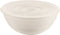 Guzzini - Tierra - Kom met deksel - L - Gerecycleerd Plastic- Wit
