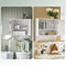SoBuy BZR84-W - Badkamerkast - 2 Planken & Deuren - Wit