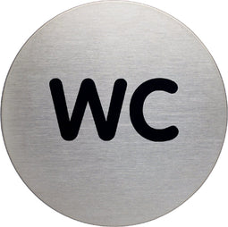 Infobord pictogram durable wc rond 83mm | 5 stuks