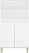 vidaXL - Hoge - kast - 60x36x110 - cm - bewerkt - hout - wit