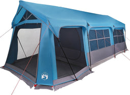 vidaXL - Kampeertent - met - ramen - - - Blauw - - - Voor - 10 - Personen - - - Waterdicht