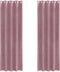 vidaXL - Blackout - Gordijnen - met - Oogjes - 2 - stuks - Donkerroze - Velvet
