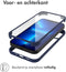 Accezz Hoesje Geschikt voor iPhone 13 Hoesje - Accezz 360° Full Protective Cover - Donkerblauw