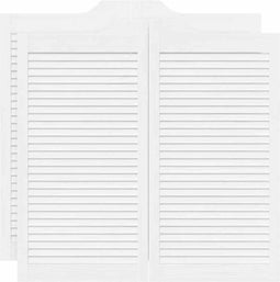 vidaXL - Draaideuren - louvre - design - 2 - paar - 100x100 - cm - wit
