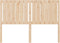 vidaXL - Hoofdbord - 140,5x4x100 - cm - massief - grenenhout