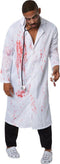 Dressforfun Griezelige Dokter XXL - Kostuum Halloween - Bloedbesmeurde jas en lange broek