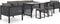 vidaXL - Hoekbank - sectioneel - met - rechterarmleuning - poly - rattan - antraciet