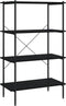 vidaXL - Opbergrek - 4-laags - 80x40x130 - cm - zwart