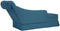 vidaXL - Chaise - longue - met - bolster - en - rechterarmleuning - fluweel - blauw