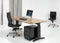Hoogte verstelbaar bureau T- Poot Work breed 80CM diep 80CM bladkleur Speciale Kleur framekleur Zwart (RAL9005)