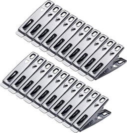 40 stuks roestvrijstalen wasknijpers, winddichte en roestvrije roestvrijstalen wasknijpers, roestvrijstalen wasknijpers voor kledingclips, sokclips, voedselafdichtingsclips, paperclips, fotoclips.