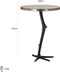 Richmond Interiors Bijzettafel Ostrich (Black/gold)
