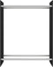 vidaXL - Haardhoutrek - 80x35x100 - cm - gehard - glas - zwart