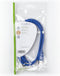 USB-Kabel - USB 3.2 Gen 1 - USB-A Male - USB-A Female - 5 Gbps - Vernikkeld - 1.00 m - Rond - PVC - Blauw - Polybag