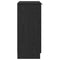vidaXL - Dressoir - Zwart - Eiken - 60x30x70 - cm - Gelaagd - Hout
