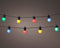 Feestverlichting lichtsnoer - Bolvorm - Twinkel effect - 950cm - 20 LEDS - Multi