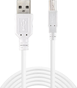 Sandberg USB2 A-B - Kabel - 2m - Wit