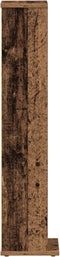 vidaXL - Cd-kast - 21x20x88 - cm - bewerkt - hout - oud - houtkleurig