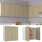 vidaXL - Hangkast - 60x31x60 - cm - bewerkt - hout - sonoma - eikenkleurig