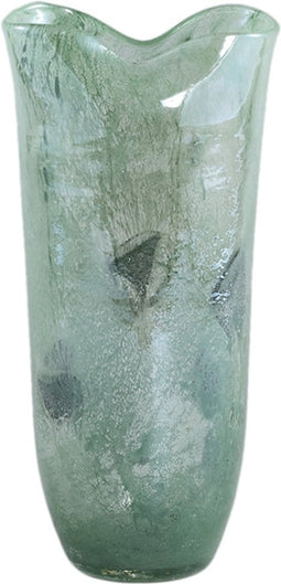 PTMD Six Vaas - 12 x 10 x 25 cm - Glas - Groen