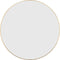 vidaXL - Wandspiegel - rond - Ø60 - cm - goudkleurig