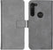 iMoshion Hoesje Geschikt voor Motorola Moto G8 Power Hoesje Met Pasjeshouder - iMoshion Luxe Bookcase - Grijs