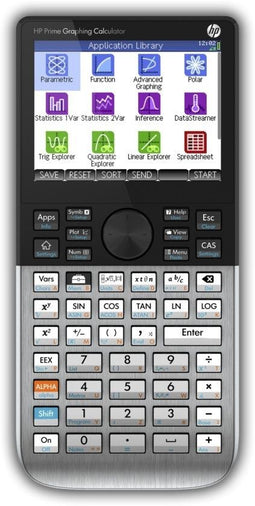 HP Prime G8X92AA - Grafische rekenmachine - 3,5 inch multi-touch kleurenscherm - Aluminium Zwart