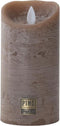 PTMD - 5 delige Led kaarsen set - RUSTIC BROWN - echte wax - bewegende vlam - timer functie