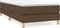 vidaXL - Boxspringbed - 100x200 cm - stof - donkerbruin