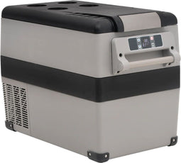 vidaXL - Koelbox - met - handvat - 35 - L - PP - & - PE - zwart - en - wit