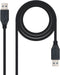 Nanocable 10.01.1001-BK - USB A - Male/male - 100cm - Zwart