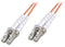 Roline 10m LC/LC - Glasvezelkabel - 50/125µ - Beige Oranje