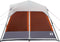 vidaXL - Tent - 9-persoons - waterdicht - met - LED - lichtgrijs - en - oranje