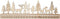 Creativ Company Houten Advent Kalender 40x3,6x12 cm