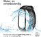 iMoshion Bandje Geschikt voor Xiaomi Mi Band 5 / 6 - iMoshion Siliconen sport band met inkliksysteem ronde drukknoop - Zwart