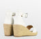 POSH by Poelman SUUS - Dames Sandalen - Plateau sleehak - Wit - Maat 38