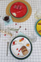 CABANAZ - bord, keramiek, FONDUE PLATE, wit